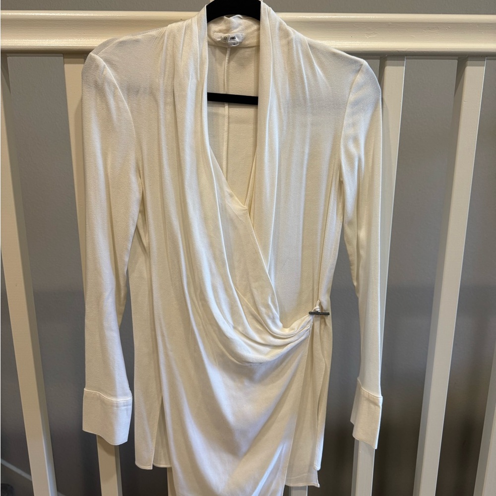 Helmut Lang Wrap Front Tunic with Slits - Womens Size P (X Small)
